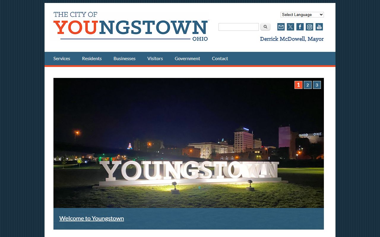 City website Youngstown bankruptcy records