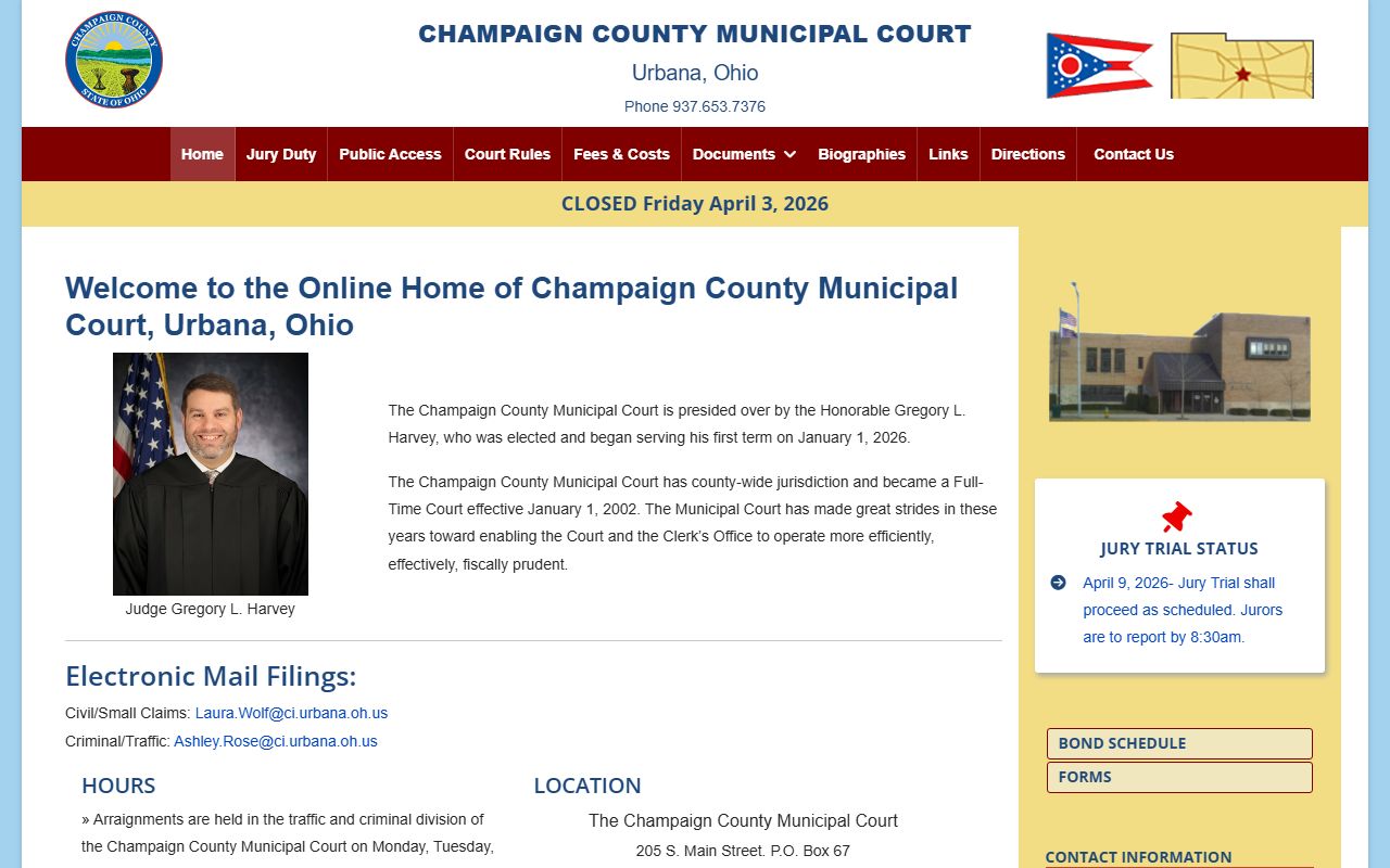 Champaign County Municipal Court for Champaign County bankruptcy records