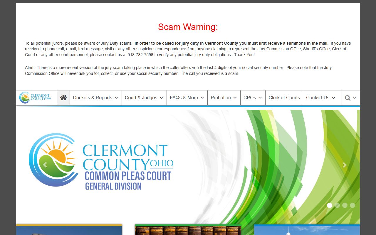 Clermont County Common Pleas Court for Clermont County bankruptcy records
