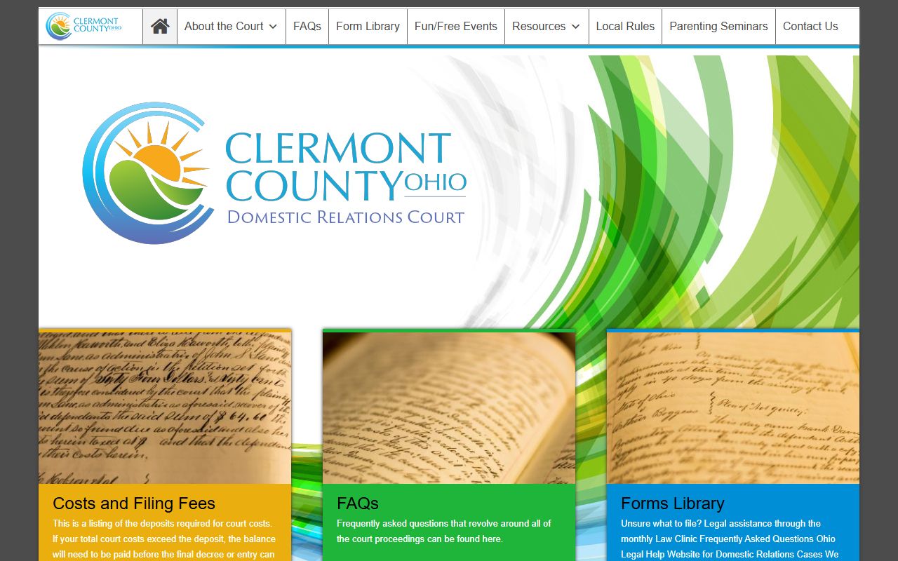 Clermont County Domestic Relations Court for Clermont County bankruptcy records
