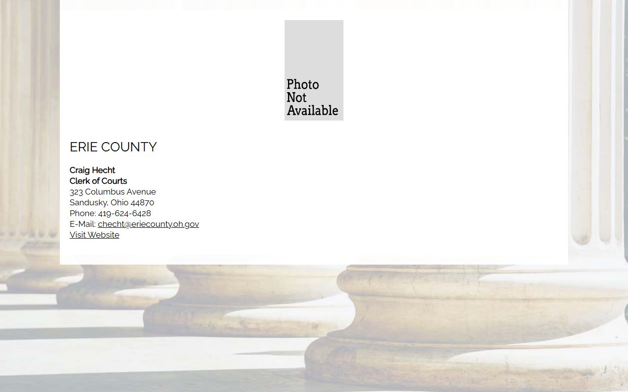 Clerk information Erie County bankruptcy records