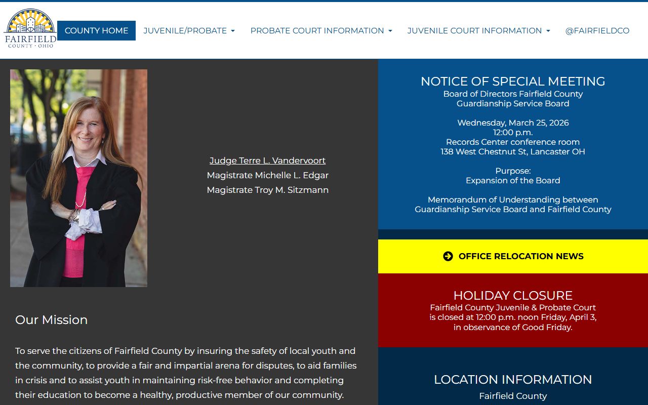 Fairfield County Probate Juvenile Court for Fairfield County bankruptcy records