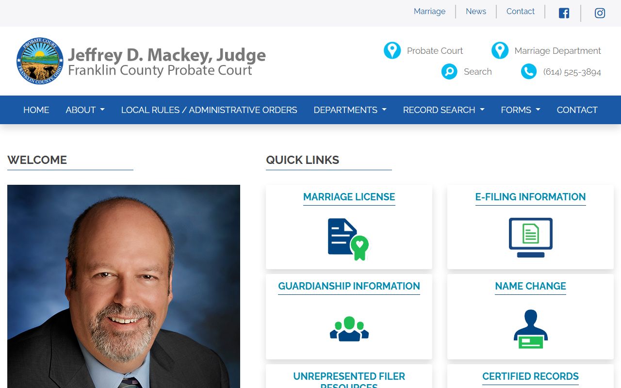 Probate Court Franklin County bankruptcy records