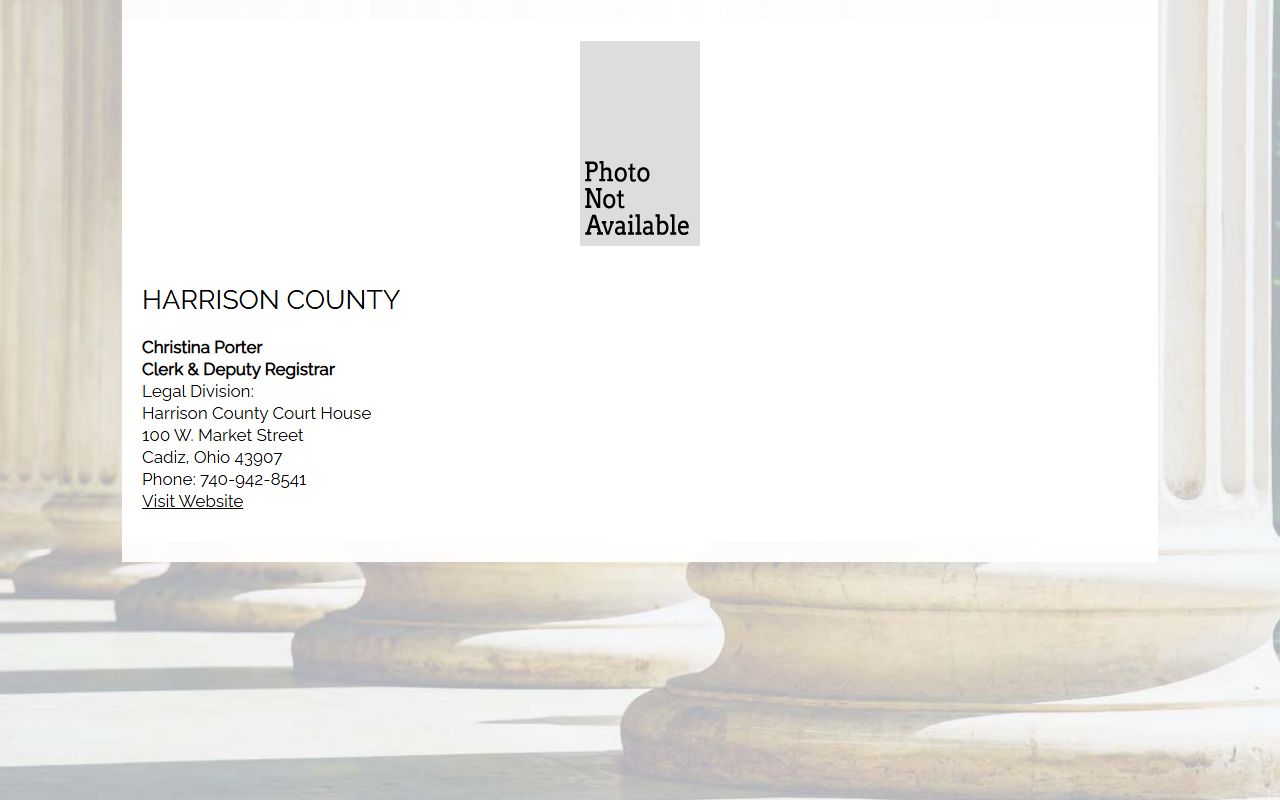 Clerk information Harrison County bankruptcy records