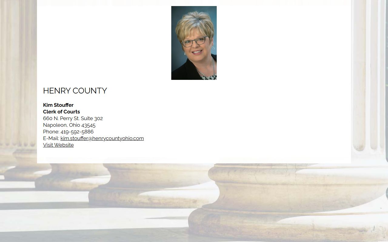 Clerk information Henry County bankruptcy records
