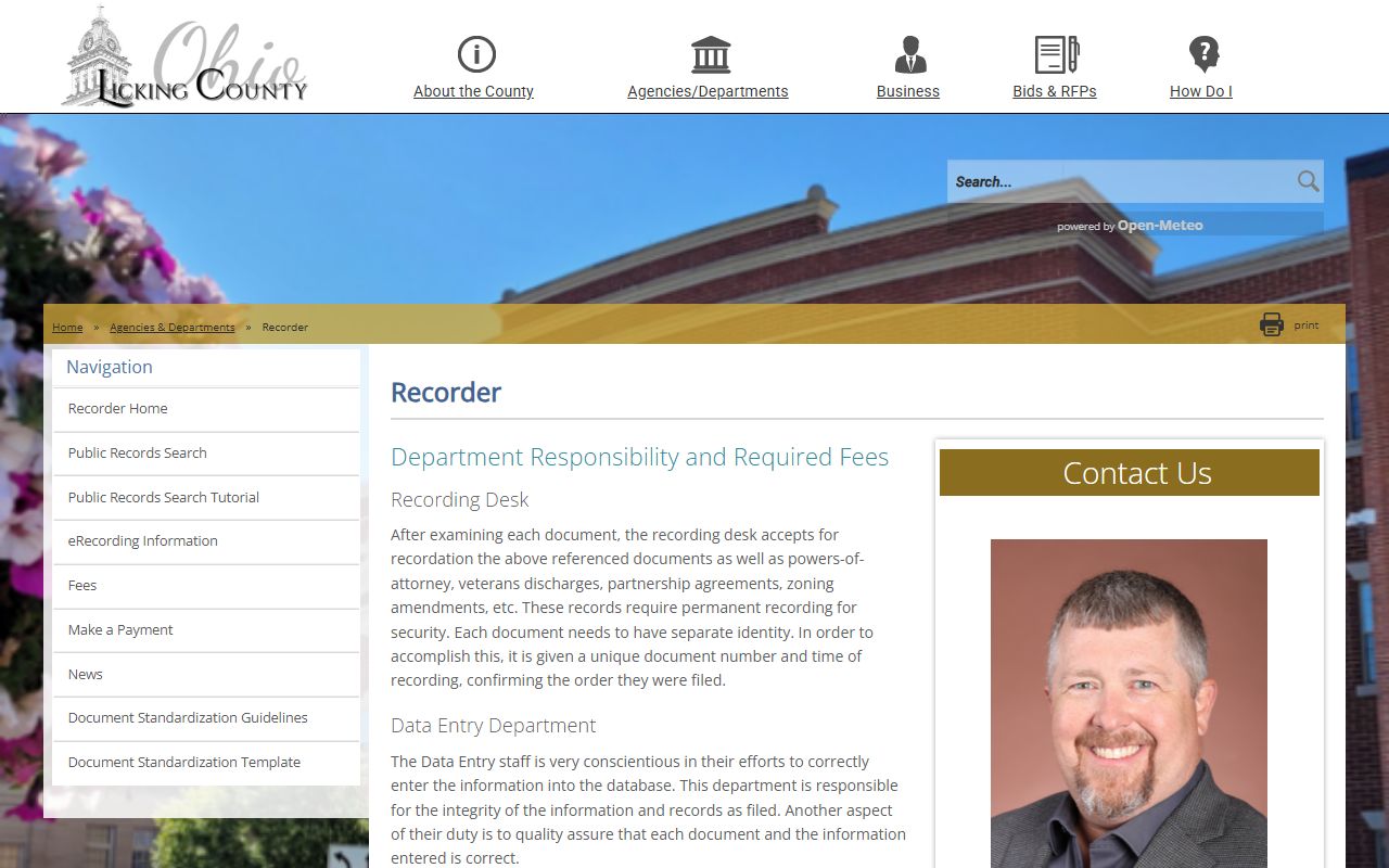 Licking County Recorder Office for Licking County bankruptcy records research