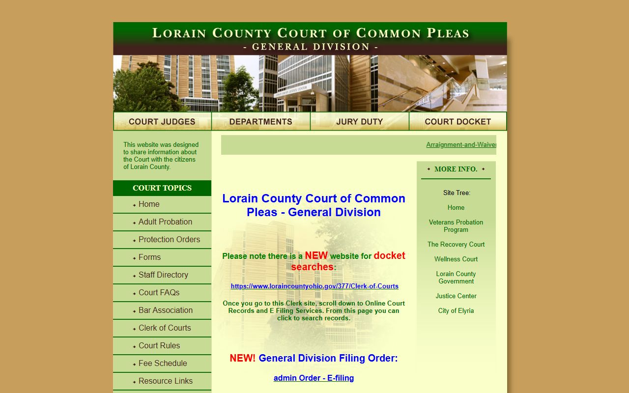 Common Pleas Court Lorain County bankruptcy records
