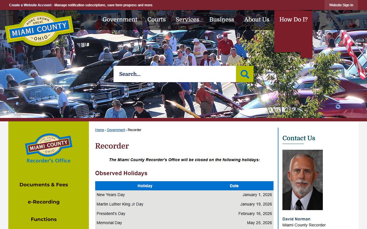 Recorder Office Miami County bankruptcy records