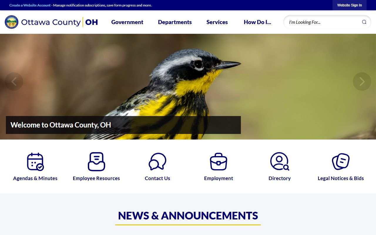 County website Ottawa County bankruptcy records