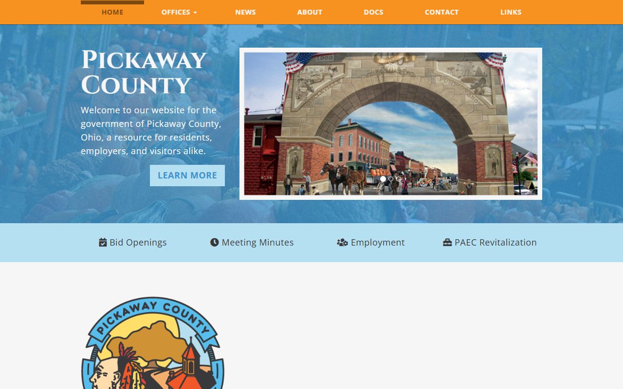 County website Pickaway County bankruptcy records