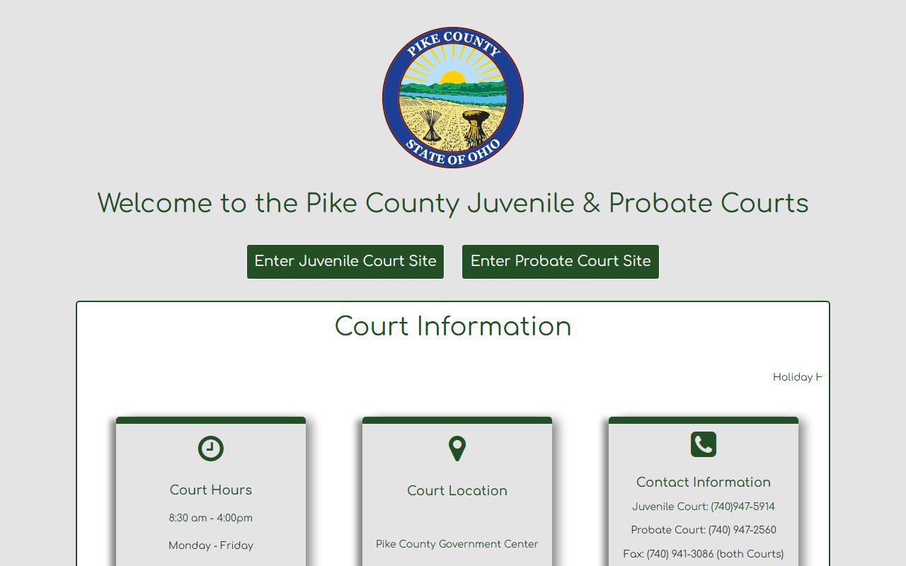 Probate Juvenile Court Pike County bankruptcy records