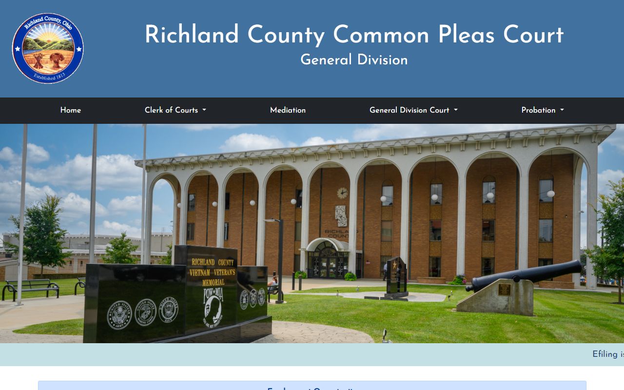 Clerk of Courts Richland County bankruptcy records