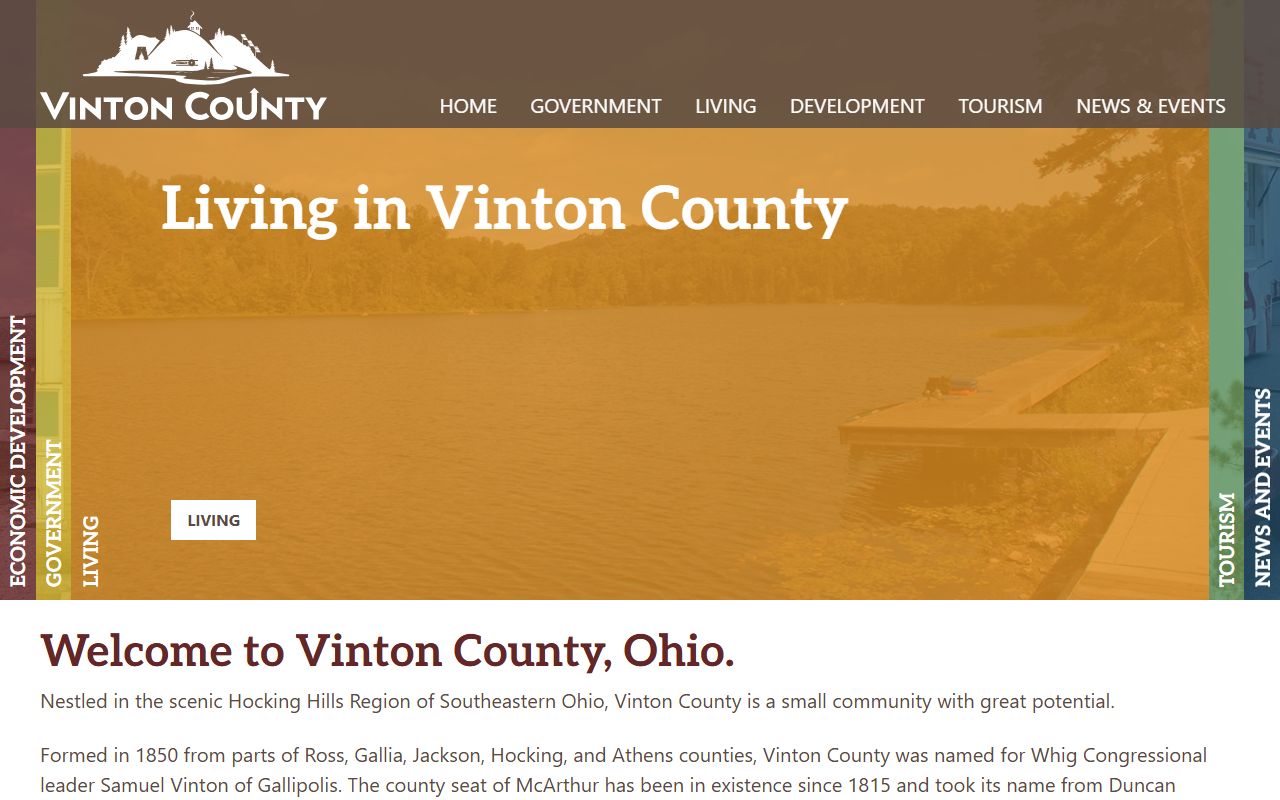 County website Vinton County bankruptcy records