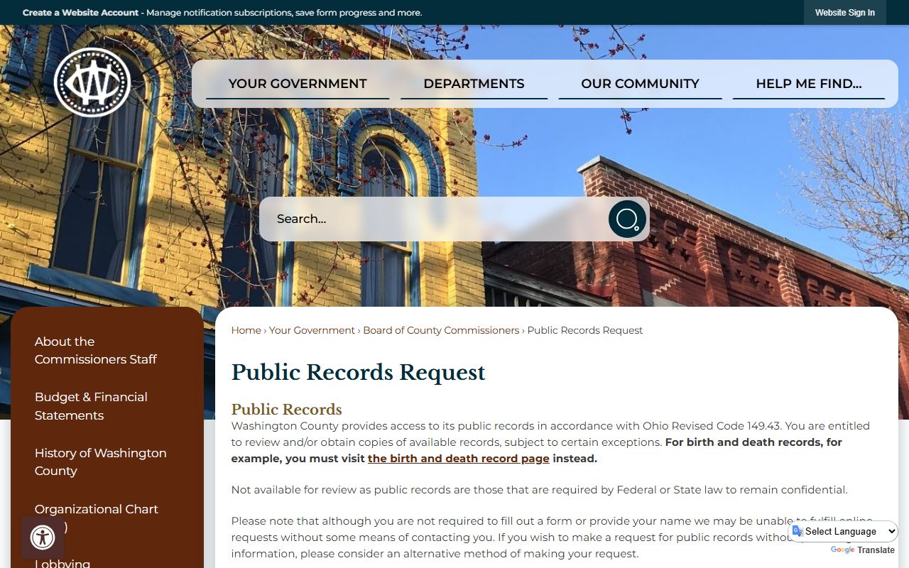 Public Records Washington County bankruptcy records