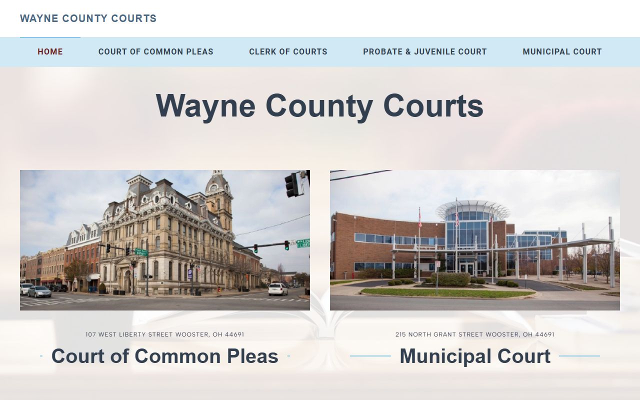Clerk of Courts Wayne County bankruptcy records